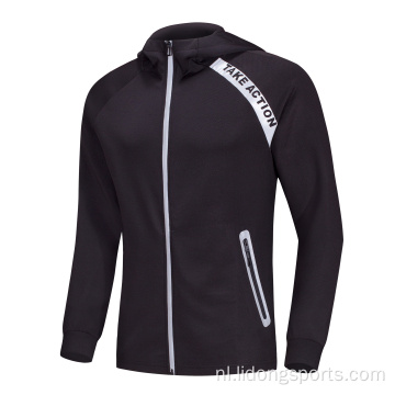 modieuze unisex mannen dames hoodie sport workout jas